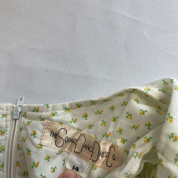 The Square Dance Dress Co. Floral VTG Dress Size 14 - Picture 4 of 6